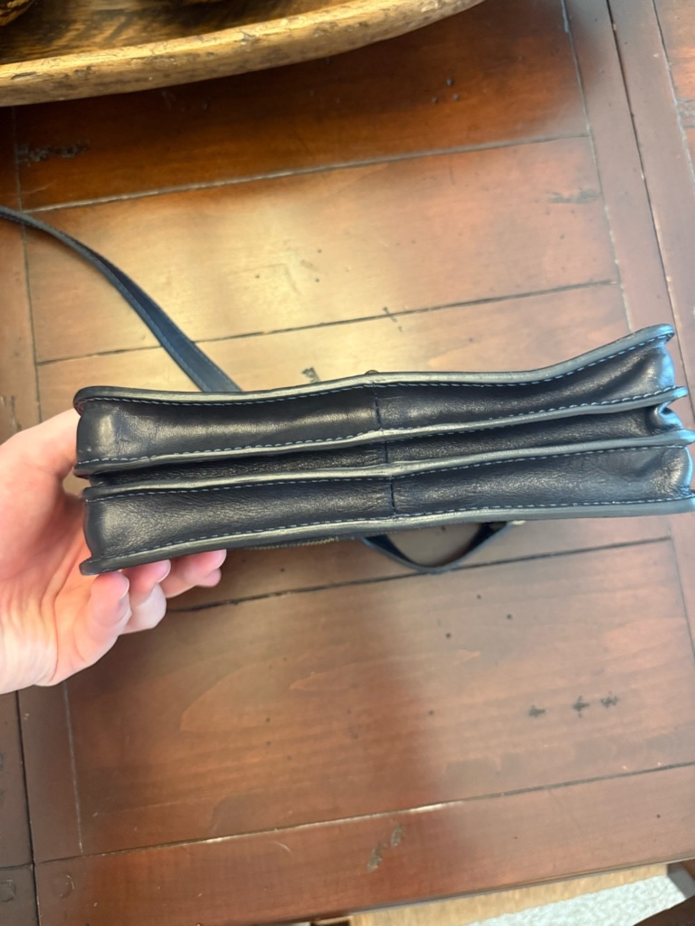 Vera Pelle genuine leather crossbody made in Italy - Picture 13 of 16